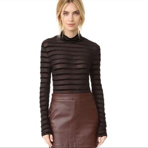 BcBgMaxazria Turtleneck Semi Sheer